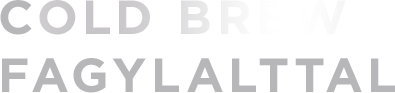 Cold brew fagylalttal
